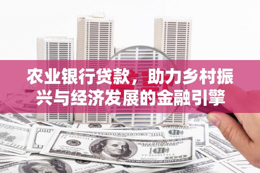 新洲农业银行贷款，助力乡村振兴与经济发展的金融引擎