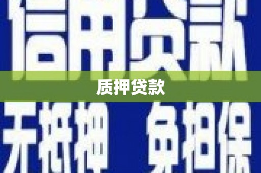 新洲质押贷款