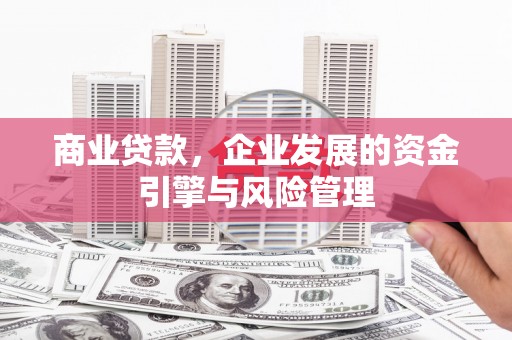 新洲商业贷款，企业发展的资金引擎与风险管理