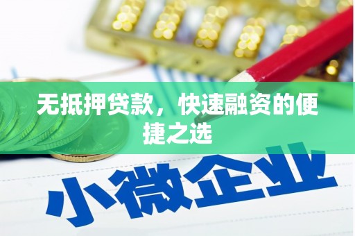 新洲无抵押贷款，快速融资的便捷之选