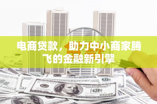 新洲电商贷款，助力中小商家腾飞的金融新引擎