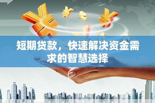 新洲短期贷款，快速解决资金需求的智慧选择