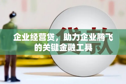 新洲企业经营贷，助力企业腾飞的关键金融工具
