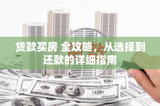 新洲贷款买房 全攻略，从选择到还款的详细指南