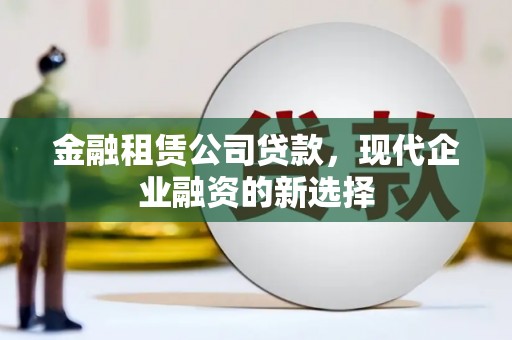 新洲金融租赁公司贷款，现代企业融资的新选择