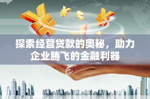 新洲探索经营贷款的奥秘，助力企业腾飞的金融利器