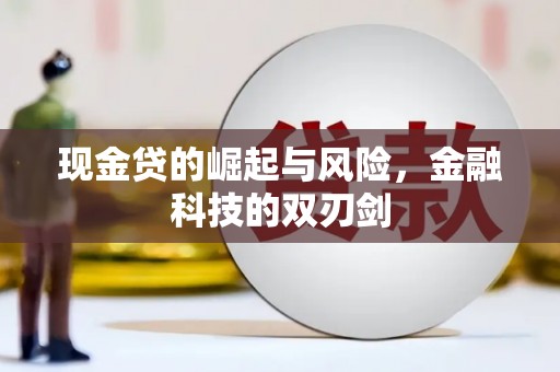 新洲现金贷的崛起与风险，金融科技的双刃剑