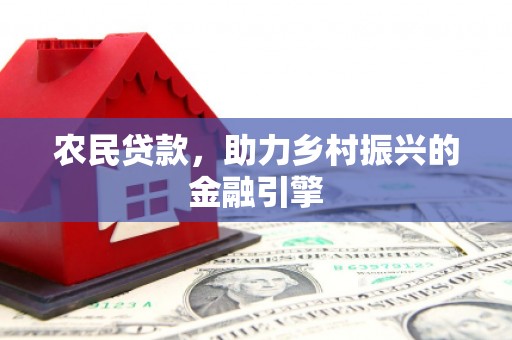新洲农民贷款，助力乡村振兴的金融引擎