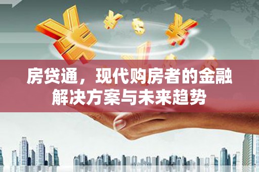 新洲房贷通，现代购房者的金融解决方案与未来趋势