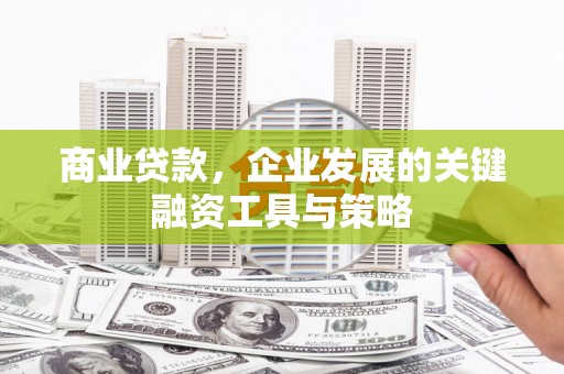 新洲商业贷款，企业发展的关键融资工具与策略