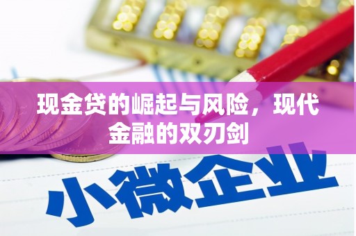 新洲现金贷的崛起与风险，现代金融的双刃剑
