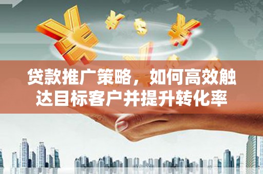 新洲贷款推广策略，如何高效触达目标客户并提升转化率