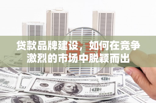 新洲贷款品牌建设，如何在竞争激烈的市场中脱颖而出