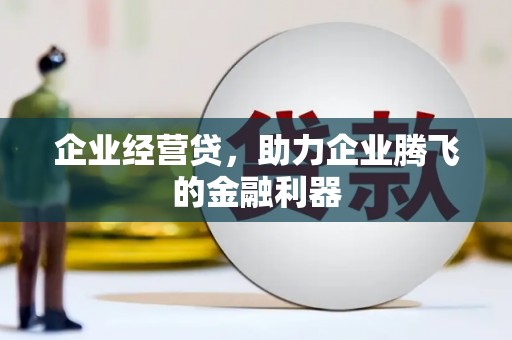新洲企业经营贷，助力企业腾飞的金融利器