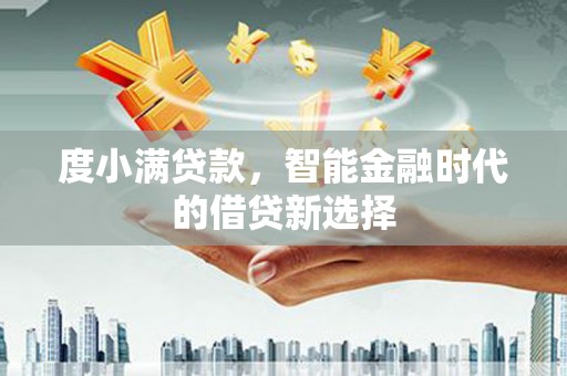 新洲度小满贷款，智能金融时代的借贷新选择