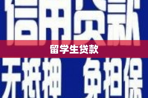 新洲留学生贷款