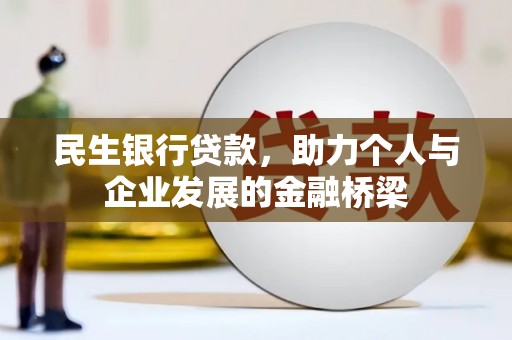 新洲民生银行贷款，助力个人与企业发展的金融桥梁