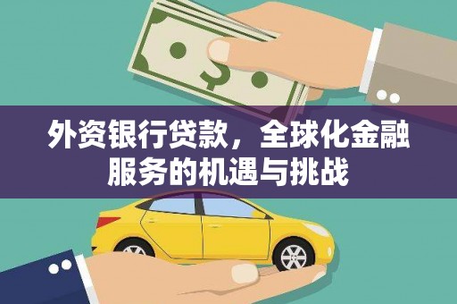 新洲外资银行贷款，全球化金融服务的机遇与挑战
