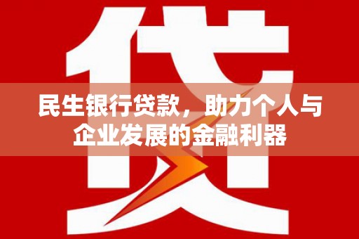 新洲民生银行贷款，助力个人与企业发展的金融利器