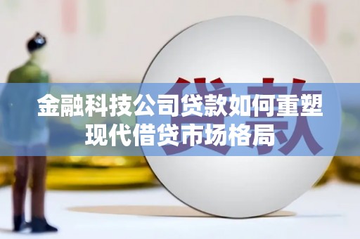 新洲金融科技公司贷款如何重塑现代借贷市场格局