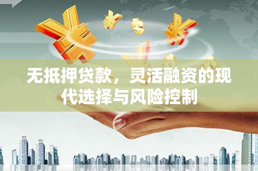 新洲无抵押贷款，灵活融资的现代选择与风险控制
