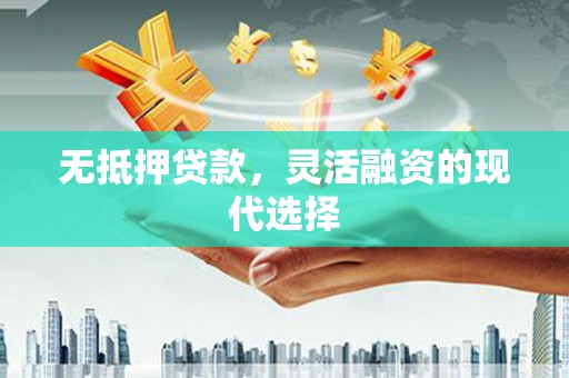 新洲无抵押贷款，灵活融资的现代选择