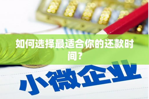 新洲如何选择最适合你的还款时间？