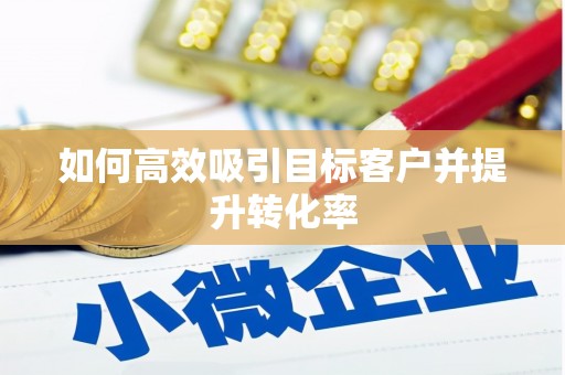 新洲如何高效吸引目标客户并提升转化率