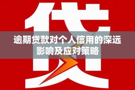 新洲逾期贷款对个人信用的深远影响及应对策略