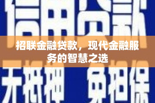 新洲招联金融贷款，现代金融服务的智慧之选