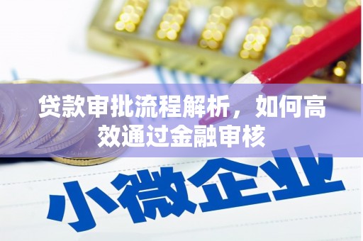 新洲贷款审批流程解析，如何高效通过金融审核