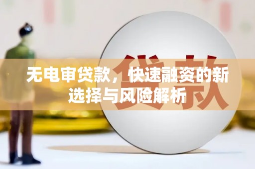 新洲无电审贷款，快速融资的新选择与风险解析