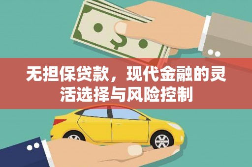 新洲无担保贷款，现代金融的灵活选择与风险控制