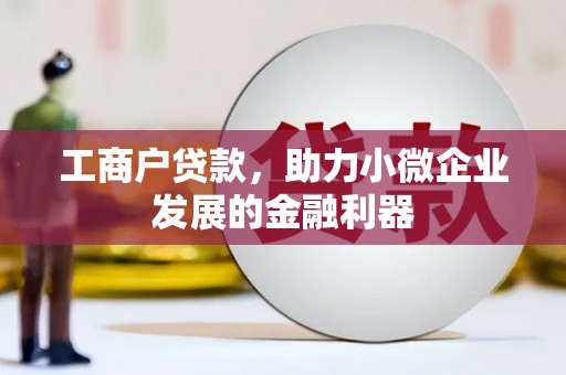 新洲工商户贷款，助力小微企业发展的金融利器