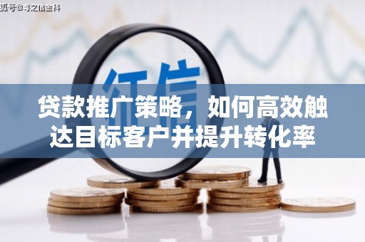 新洲贷款推广策略，如何高效触达目标客户并提升转化率