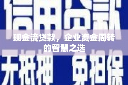 新洲现金流贷款，企业资金周转的智慧之选