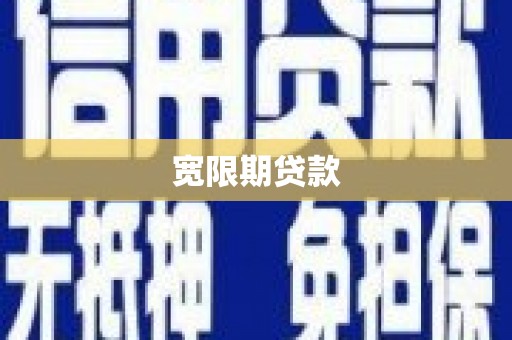 新洲宽限期贷款