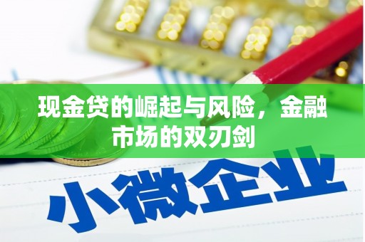 新洲现金贷的崛起与风险，金融市场的双刃剑
