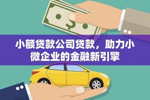新洲小额贷款公司贷款，助力小微企业的金融新引擎