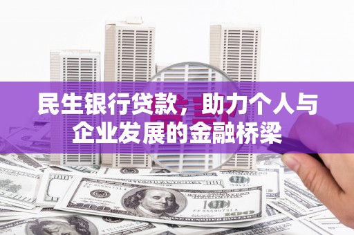 新洲民生银行贷款，助力个人与企业发展的金融桥梁