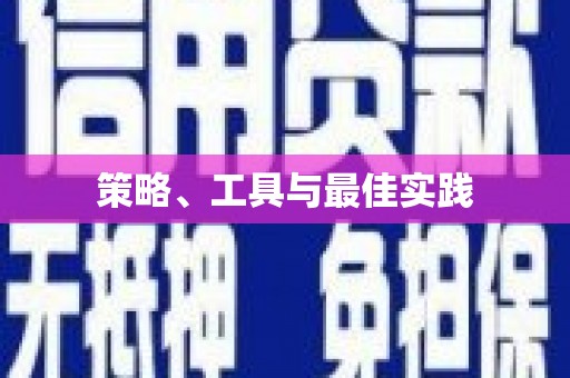 新洲策略、工具与最佳实践