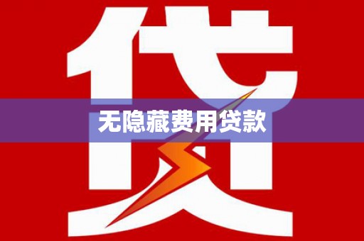 新洲无隐藏费用贷款