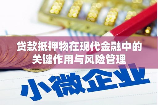 新洲贷款抵押物在现代金融中的关键作用与风险管理