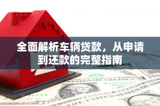 新洲全面解析车辆贷款，从申请到还款的完整指南