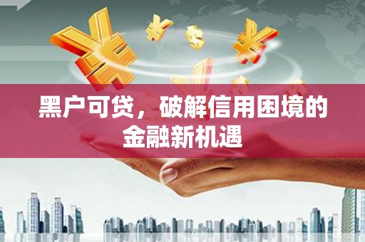 新洲黑户可贷，破解信用困境的金融新机遇