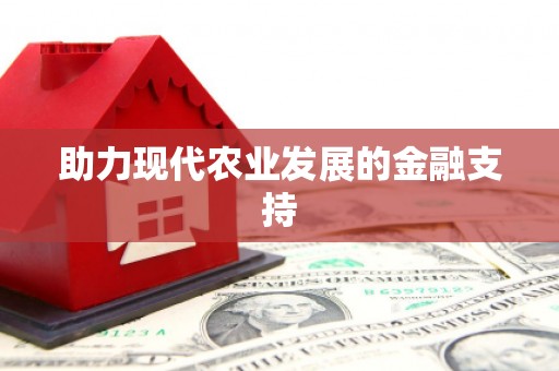 新洲助力现代农业发展的金融支持