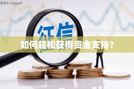 新洲如何轻松获得资金支持？