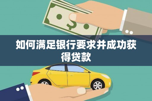 新洲如何满足银行要求并成功获得贷款
